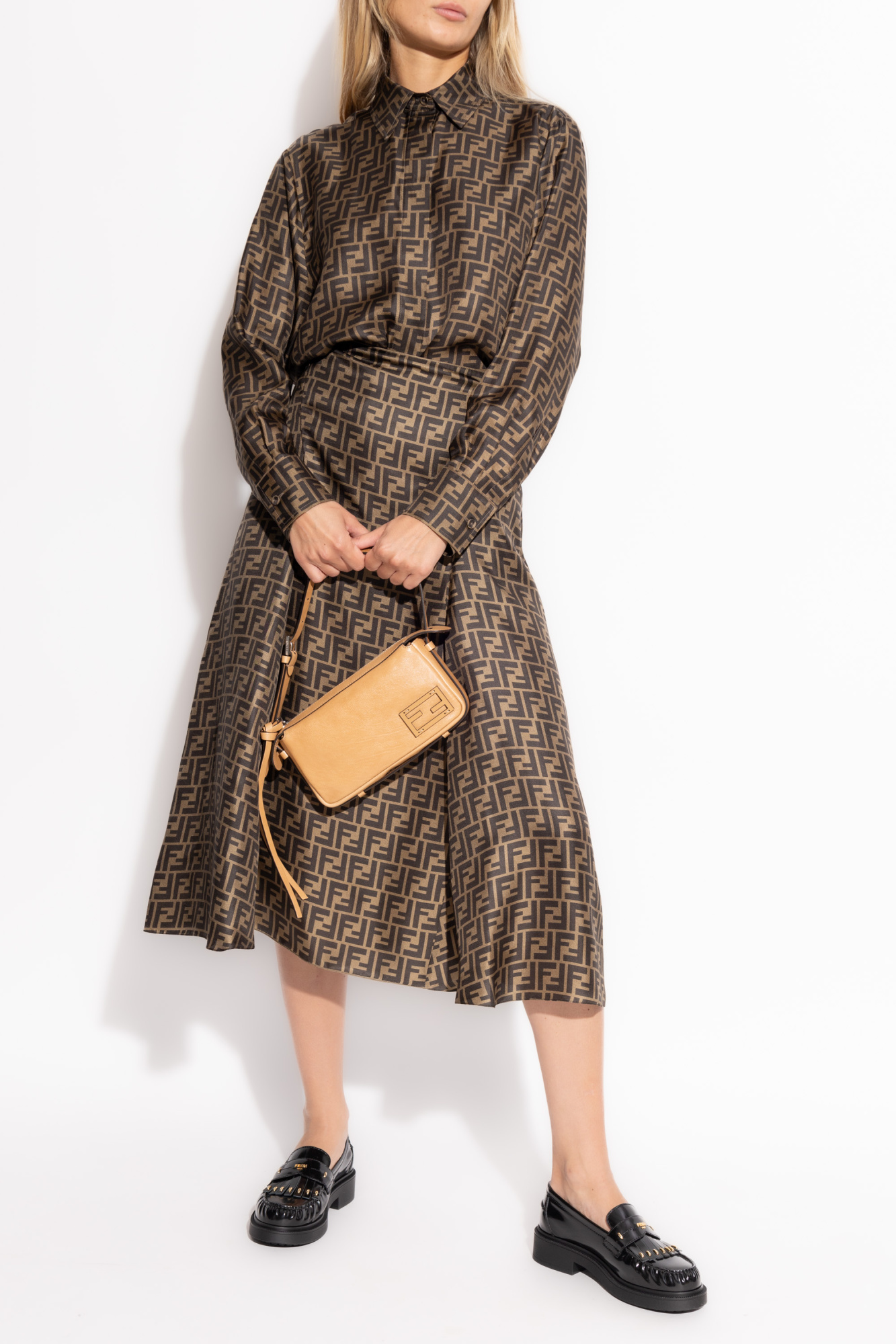 Brown Silk skirt Fendi - Vitkac France